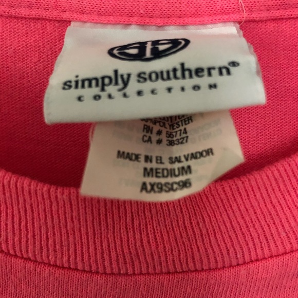 Simply Southern pink long sleeve T-shirt women’s medium - Picture 4 of 7